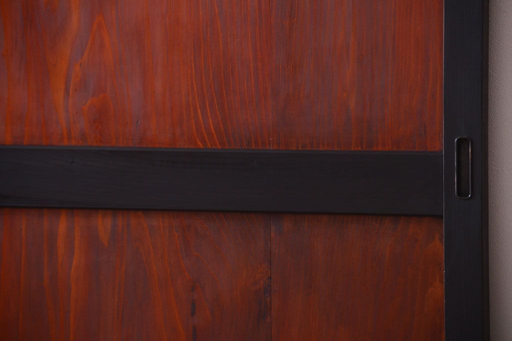 古民具・骨董　古い木のアンティーク帯戸2枚セット(引き戸)