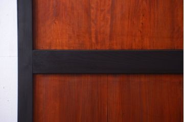 古民具・骨董　古い木のアンティーク帯戸2枚セット(引き戸)