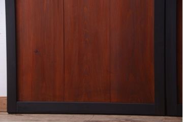 古民具・骨董　古い木のアンティーク帯戸2枚セット(引き戸)