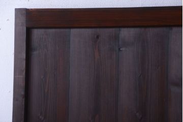 古民具・骨董　古い木の味わい深いアンティーク板戸2枚セット(2)