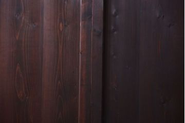古民具・骨董　古い木の味わい深いアンティーク板戸2枚セット(2)