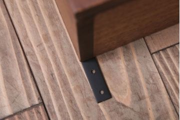 アンティーク家具　アンティーク　モールガラス入り!3つ扉の壁掛け横型キャビネット(収納棚)