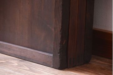 古民具・骨董　裏障子付き!ガラス帯格子戸4枚セット