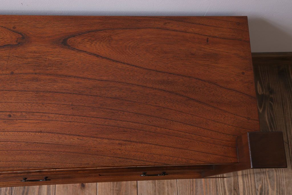 中古　3杯引き出し付き!欅材の高級置き床(置床)