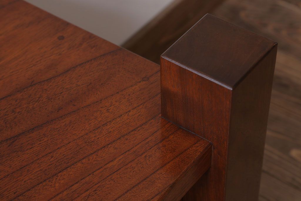 中古　3杯引き出し付き!欅材の高級置き床(置床)