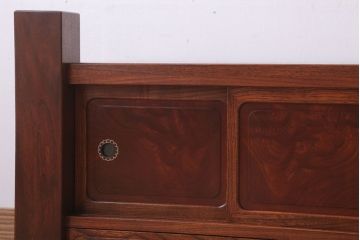 中古　3杯引き出し付き!欅材の高級置き床(置床)