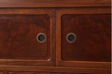 中古　3杯引き出し付き!欅材の高級置き床(置床)