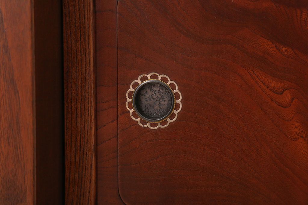 中古　3杯引き出し付き!欅材の高級置き床(置床)