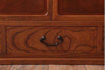 中古　3杯引き出し付き!欅材の高級置き床(置床)