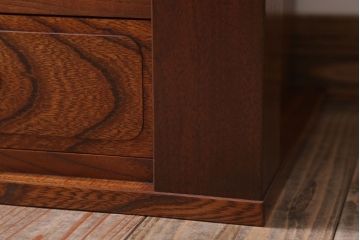 中古　3杯引き出し付き!欅材の高級置き床(置床)