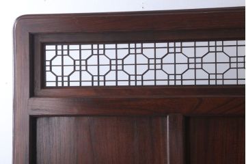 アンティーク雑貨　古民具・骨董　総欅材!特大木製衝立(パーテーション)