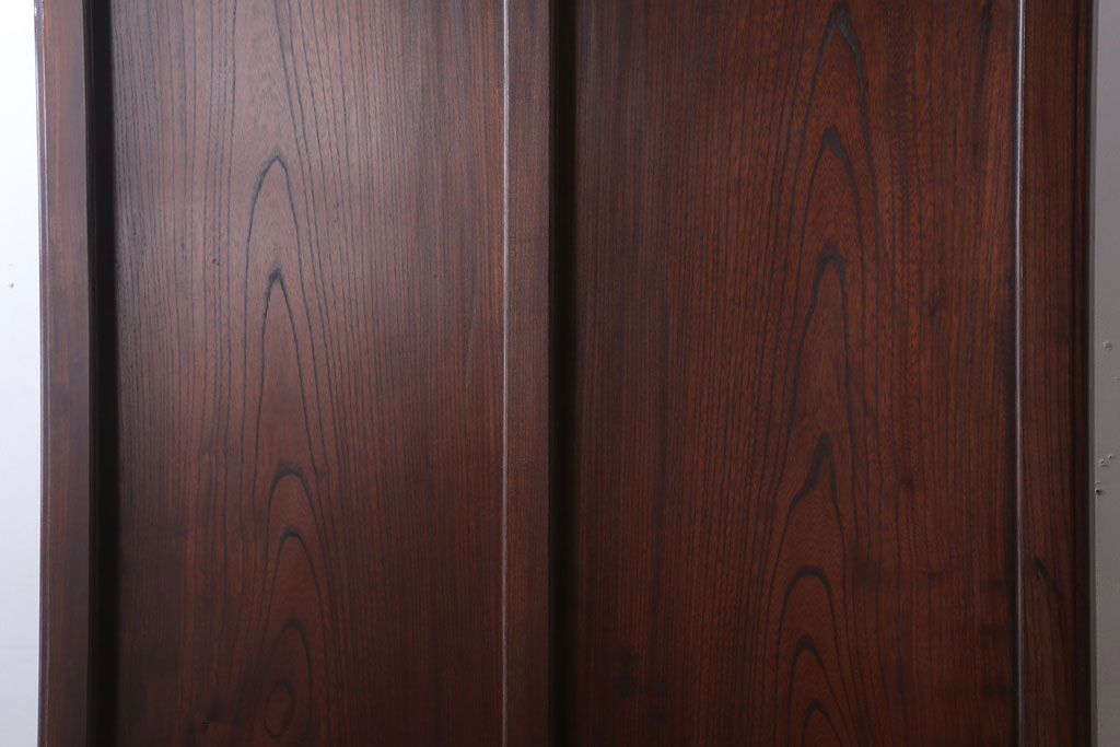 アンティーク雑貨　古民具・骨董　総欅材!特大木製衝立(パーテーション)