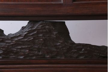 アンティーク雑貨　古民具・骨董　総欅材!特大木製衝立(パーテーション)