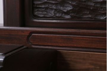 アンティーク雑貨　古民具・骨董　総欅材!特大木製衝立(パーテーション)