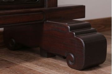 アンティーク雑貨　古民具・骨董　総欅材!特大木製衝立(パーテーション)