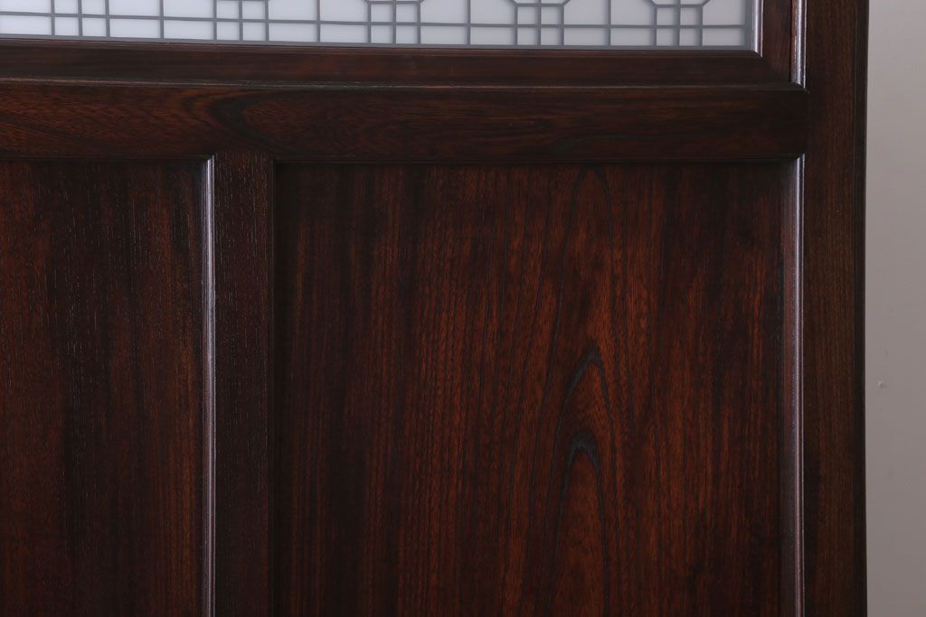 アンティーク雑貨　古民具・骨董　総欅材!特大木製衝立(パーテーション)