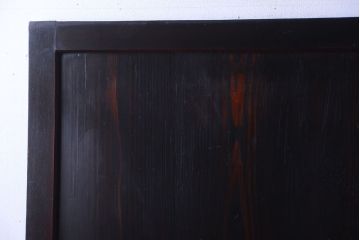 古民具・骨董　明治期　古い木味のアンティーク帯戸3枚セット