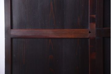 古民具・骨董　明治期　古い木味のアンティーク帯戸3枚セット