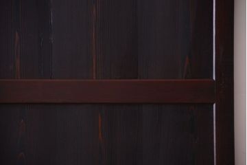 古民具・骨董　明治期　古い木味のアンティーク帯戸3枚セット