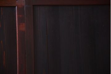 古民具・骨董　明治期　古い木味のアンティーク帯戸3枚セット