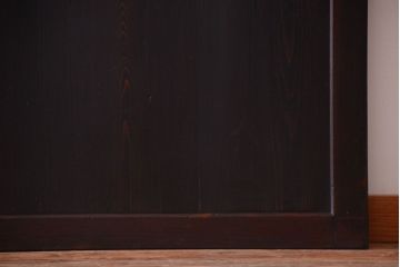 古民具・骨董　明治期　古い木味のアンティーク帯戸3枚セット