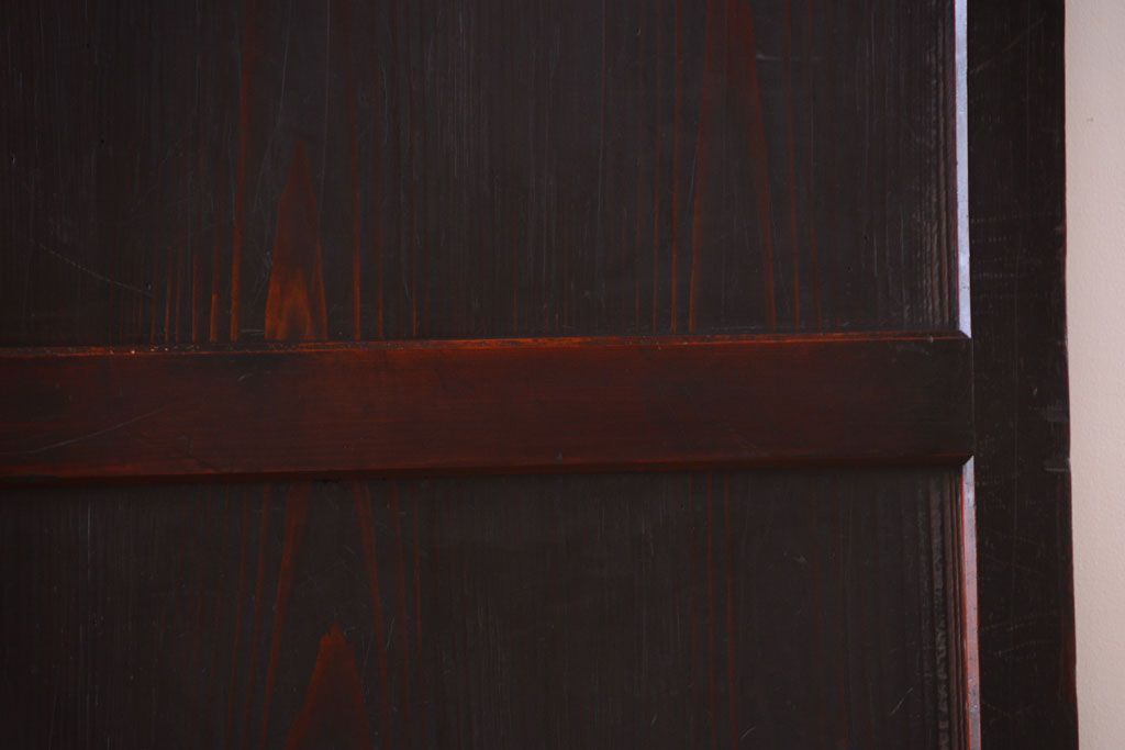 古民具・骨董　明治期　古い木味のアンティーク帯戸3枚セット