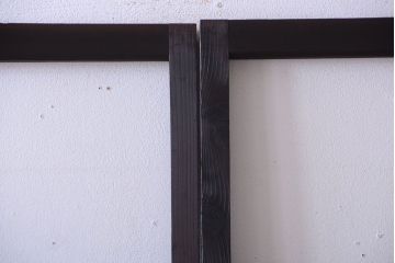 大正ロマン　モールガラス・すりガラス入り!ガラス戸2枚セット