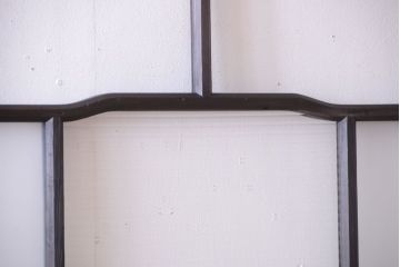 大正ロマン　モールガラス・すりガラス入り!ガラス戸2枚セット