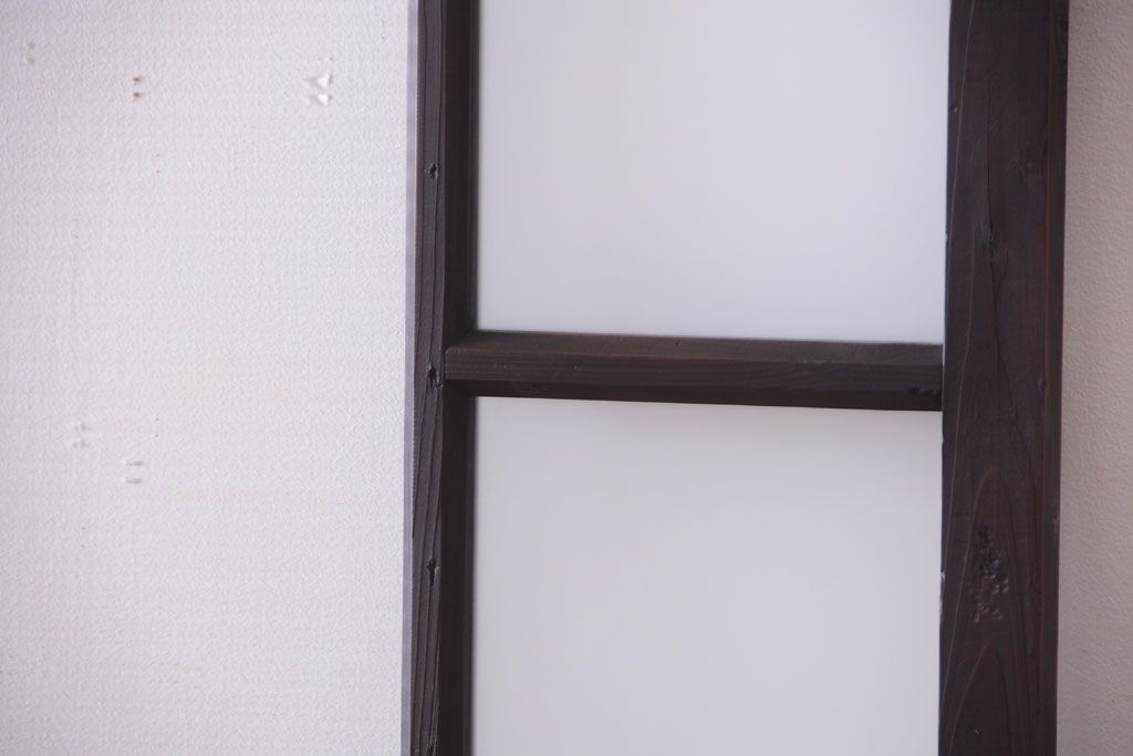 大正ロマン　モールガラス・すりガラス入り!ガラス戸2枚セット