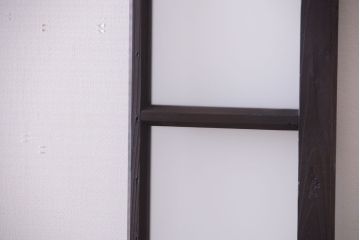 大正ロマン　モールガラス・すりガラス入り!ガラス戸2枚セット