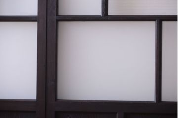 大正ロマン　モールガラス・すりガラス入り!ガラス戸2枚セット