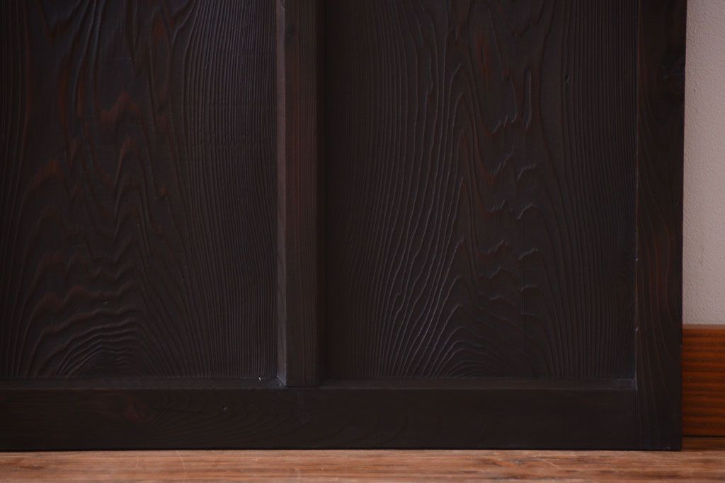 大正ロマン　モールガラス・すりガラス入り!ガラス戸2枚セット