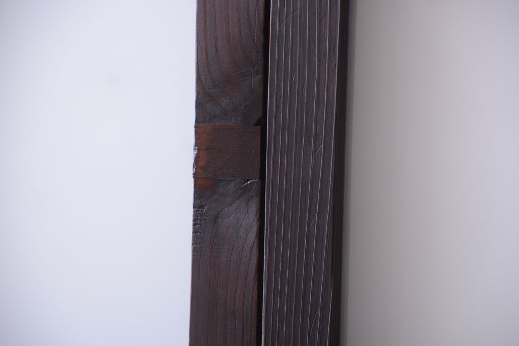 大正ロマン　モールガラス・すりガラス入り!ガラス戸2枚セット