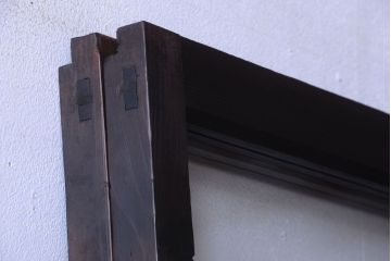 大正ロマン　モールガラス・すりガラス入り!ガラス戸2枚セット