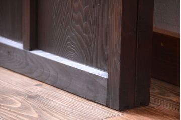 大正ロマン　モールガラス・すりガラス入り!ガラス戸2枚セット