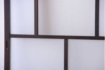 大正ロマン　モールガラス・すりガラス入り!ガラス戸2枚セット