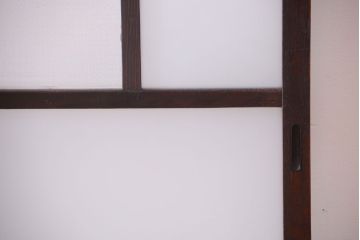 大正ロマン　モールガラス・すりガラス入り!ガラス戸2枚セット