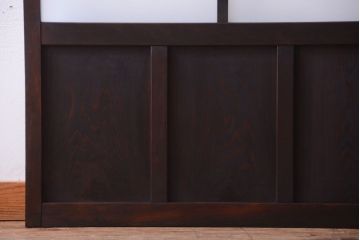 大正ロマン　モールガラス・すりガラス入り!ガラス戸2枚セット