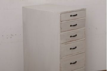 アンティーク家具　アンティークペイント　シンプルな7杯小引き出し