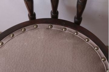 アンティーク家具　大正ロマン　小ぶりなアンティーク回転椅子(1)