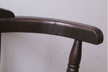 アンティーク家具　大正ロマン　小ぶりなアンティーク回転椅子(2)