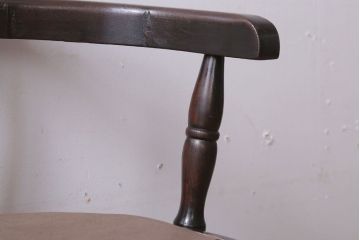 アンティーク家具　大正ロマン　小ぶりなアンティーク回転椅子(2)