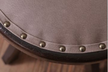 アンティーク家具　大正ロマン　小ぶりなアンティーク回転椅子(3)