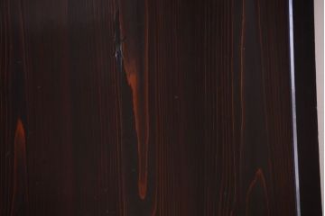 古民具・骨董　明治期　古い木味のアンティーク帯戸2枚セット