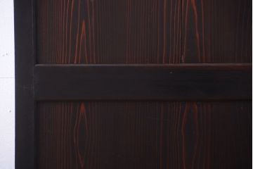 古民具・骨董　明治期　古い木味のアンティーク帯戸2枚セット