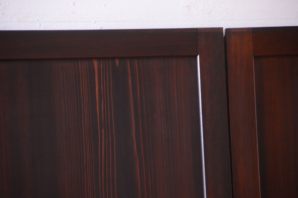 古民具・骨董　明治期　美品!アンティーク帯戸4枚セット