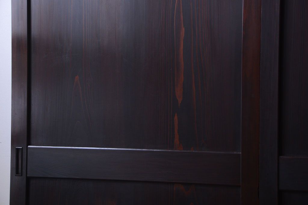 古民具・骨董　明治期　美品!アンティーク帯戸4枚セット