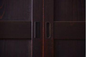 古民具・骨董　明治期　美品!アンティーク帯戸4枚セット