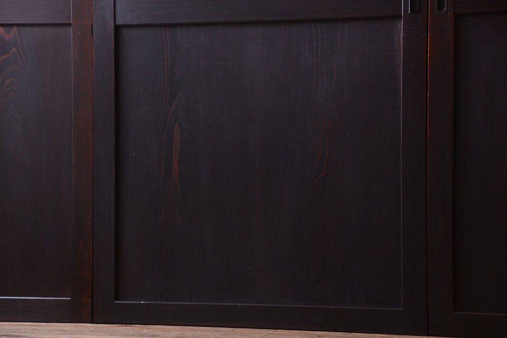 古民具・骨董　明治期　美品!アンティーク帯戸4枚セット