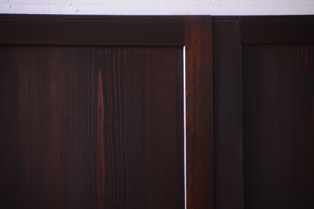 古民具・骨董　明治期　美品!アンティーク帯戸4枚セット